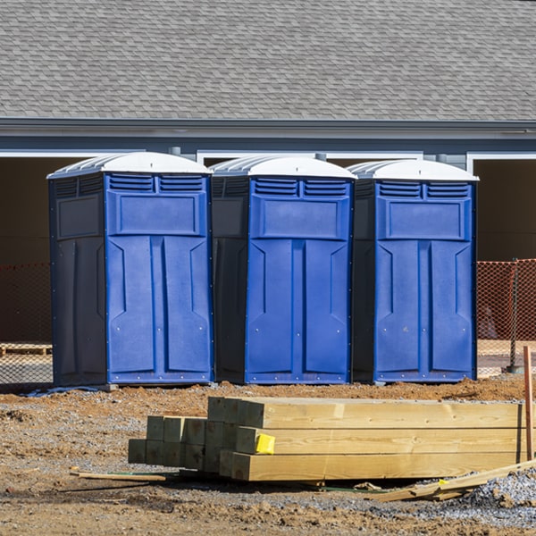 what is the maximum capacity for a single portable restroom in Tuthill